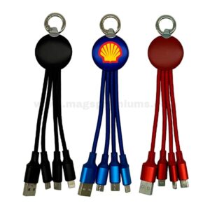 Custom 4-in-1 Retractable USB Cable