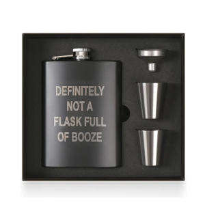 Premium Stainless Steel Hip Flask Set