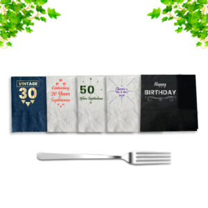 Personalized Wedding Dinner Tissue Paper Napkins